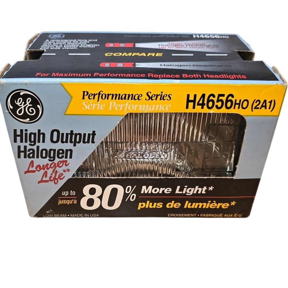 GE H4656 Halogen Headlight New Car Truck High Output (Performance Series) 2A1